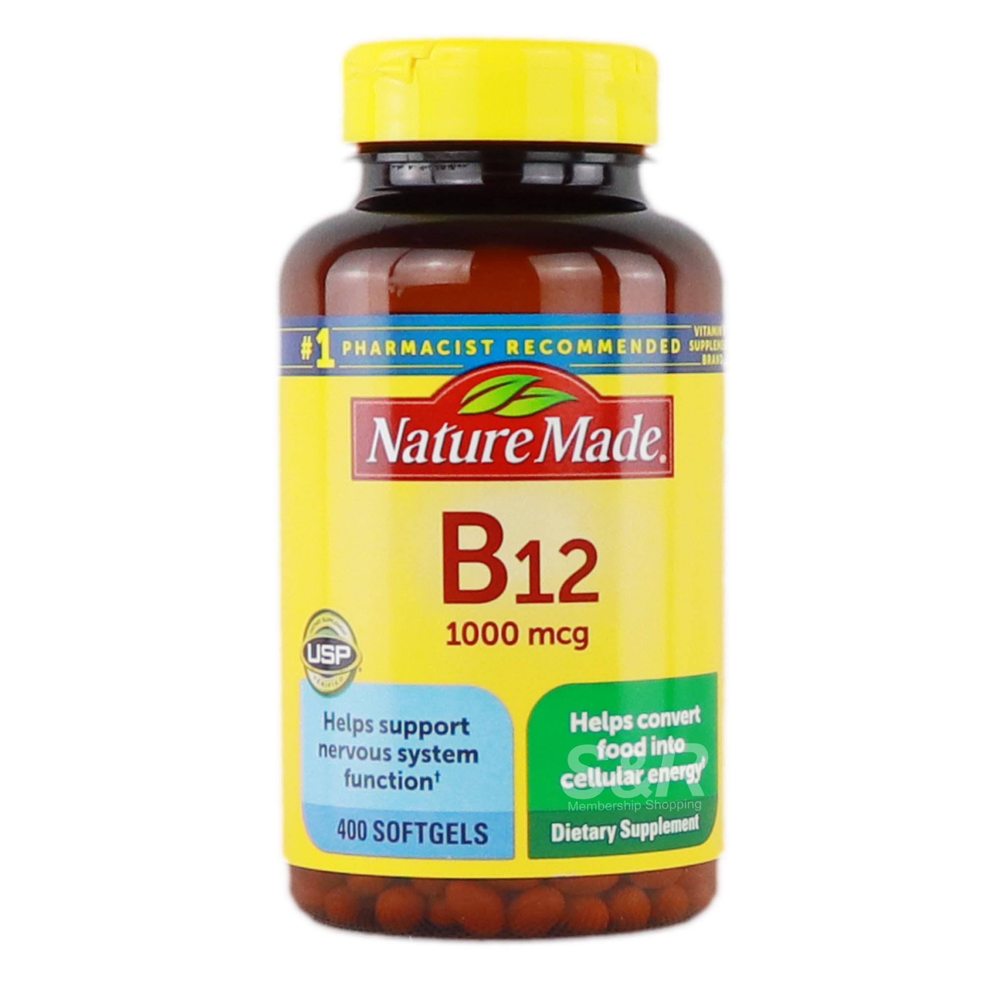 Nature Made Vitamin B12 1000mcg 400 Softgels